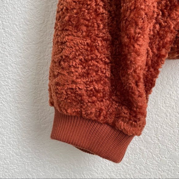 Fashion Nova The Next Movement Pullover Color-block Rust Combo Teddy Sweater L - Picture 9 of 13